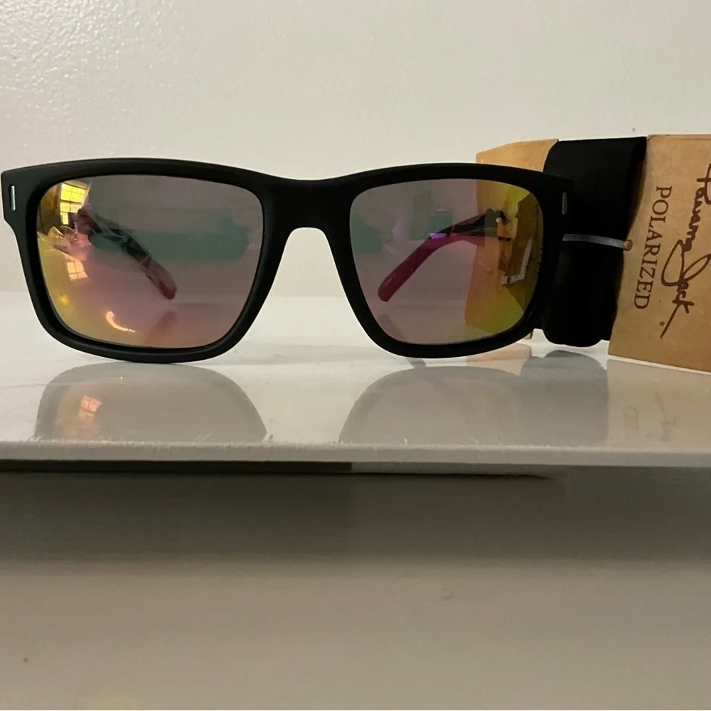 Panama Jack Black Sunglasses with Polarized Lenses